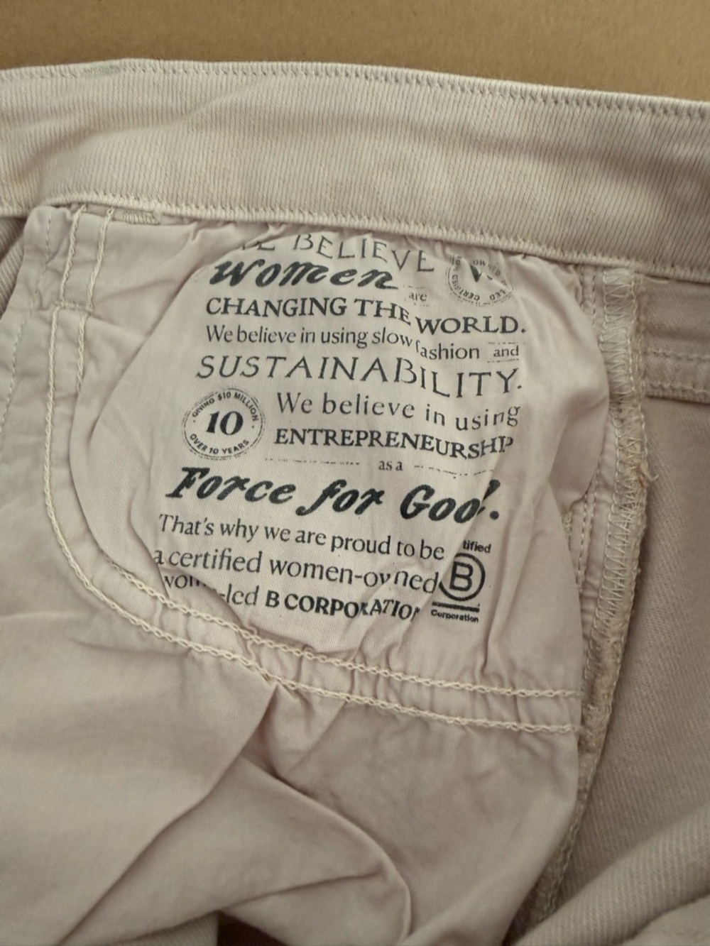 Frank & Eileen Wide-Leg Gaucho Jeans in Sand size 31 Italian dream denim - Picture 11 of 15